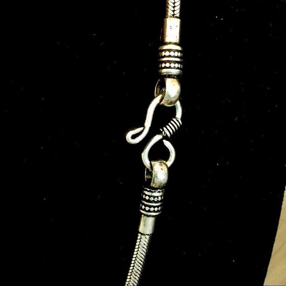 Mens - Heavy Silver Chain Necklace 20 inch - Picture 2 of 3